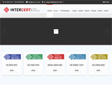 Tablet Screenshot of inter-cert.net